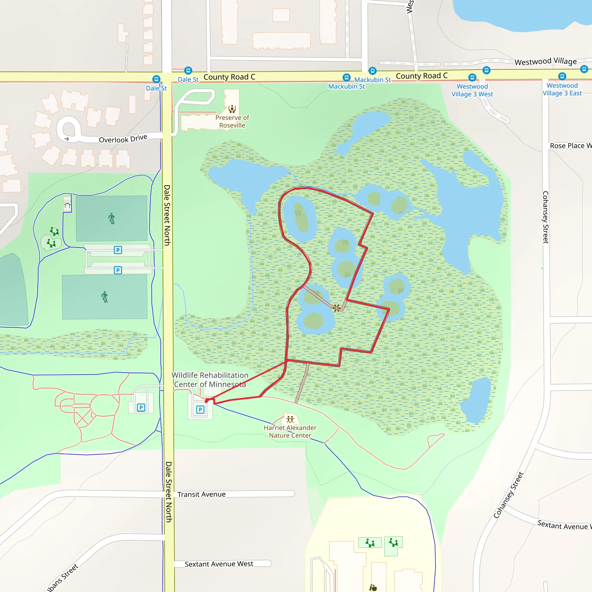 Dale Street North Loop mobile static map