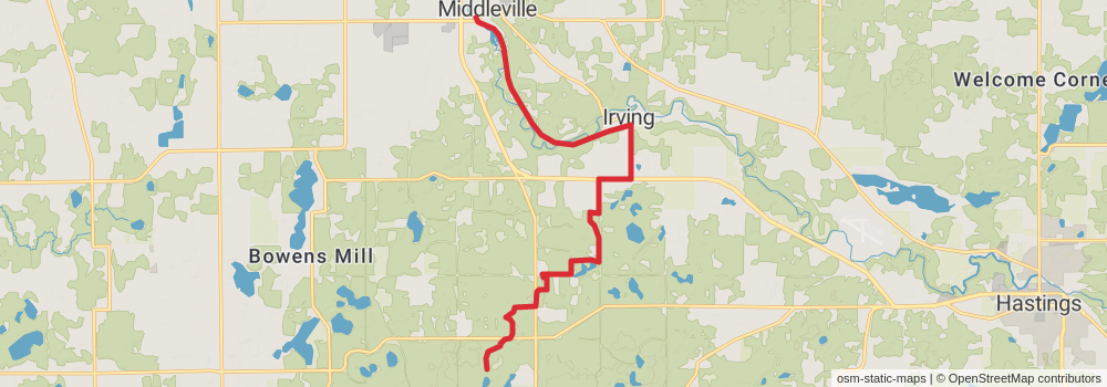 American Perimeter Trail - North Country Primary stage 41 Map