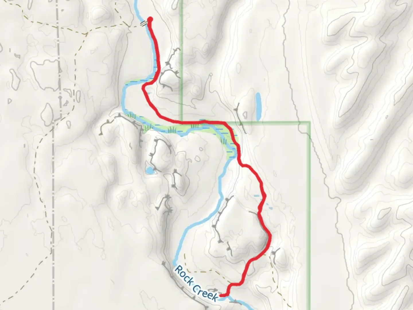 An image depicting the trail Towell Falls Walk and its surrounding area.
