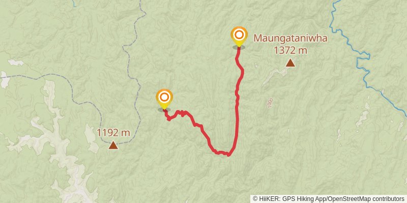 Te Pua-a-Tāne Circuit stage 3 Map