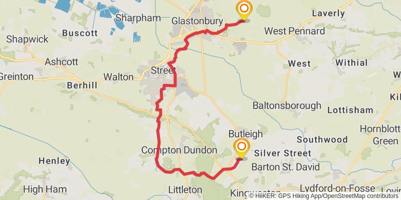 Celtic Way stage 35 Map