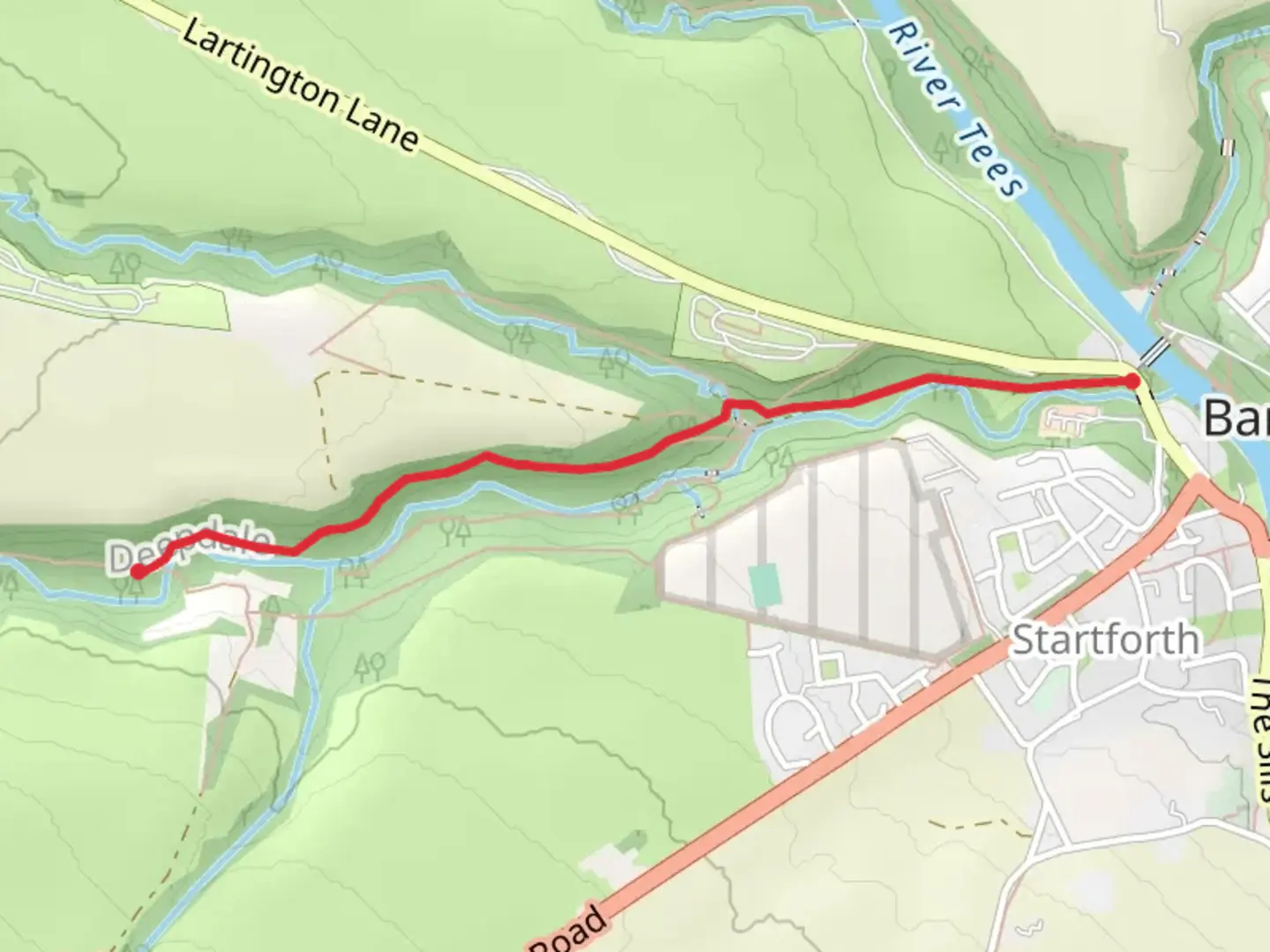 An image depicting the trail The Great Stone and its surrounding area.