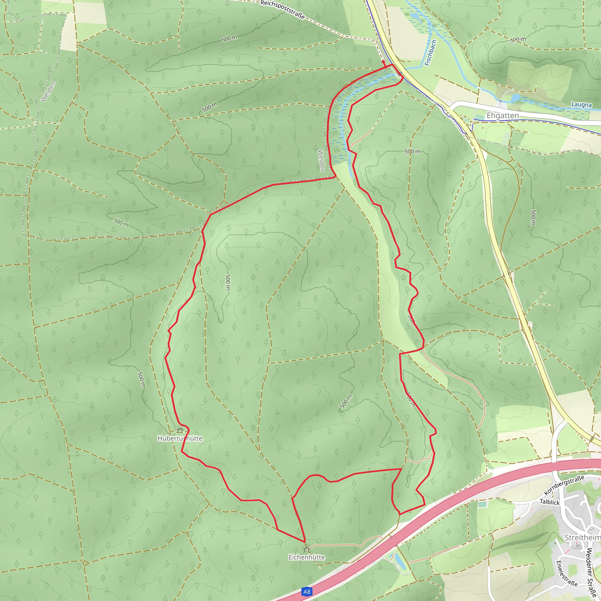 Jaegersteig Rundweg mobile static map