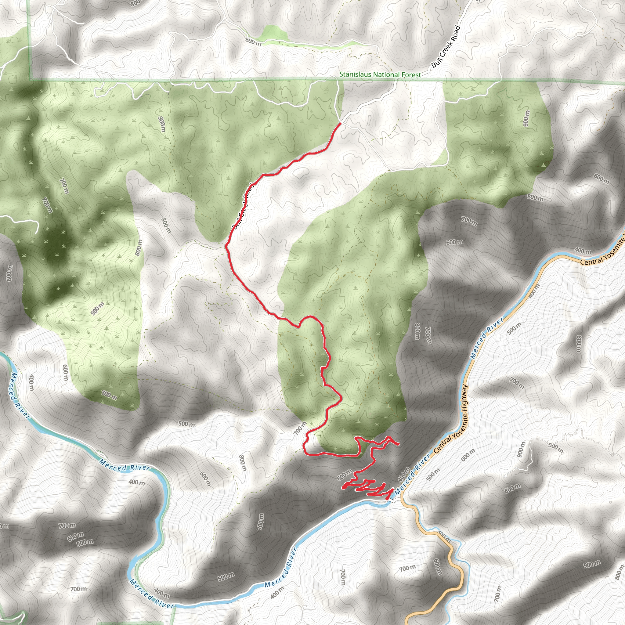 Burma Grade Road mobile static map