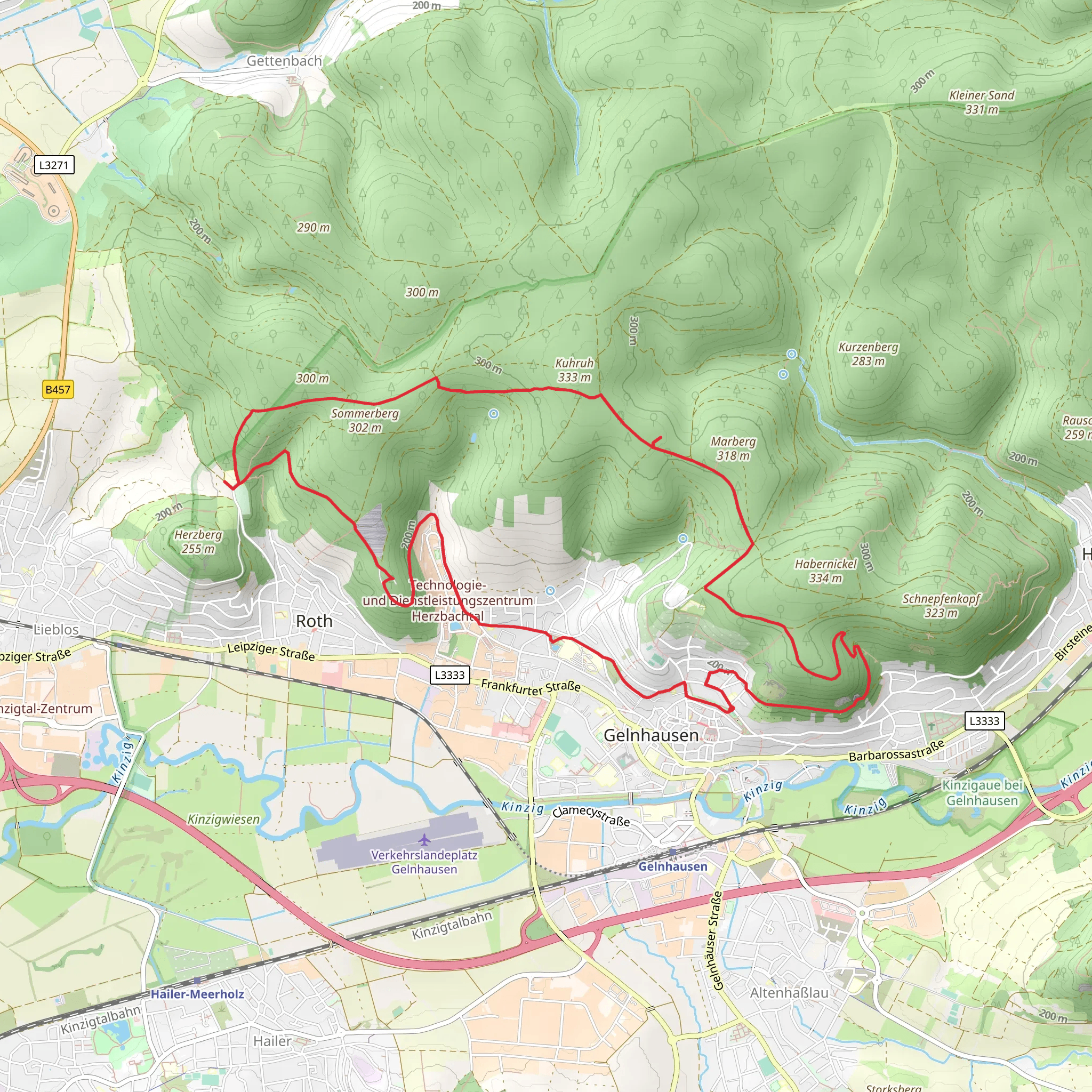 Heinrichshoehe via Rußlandweg mobile static map