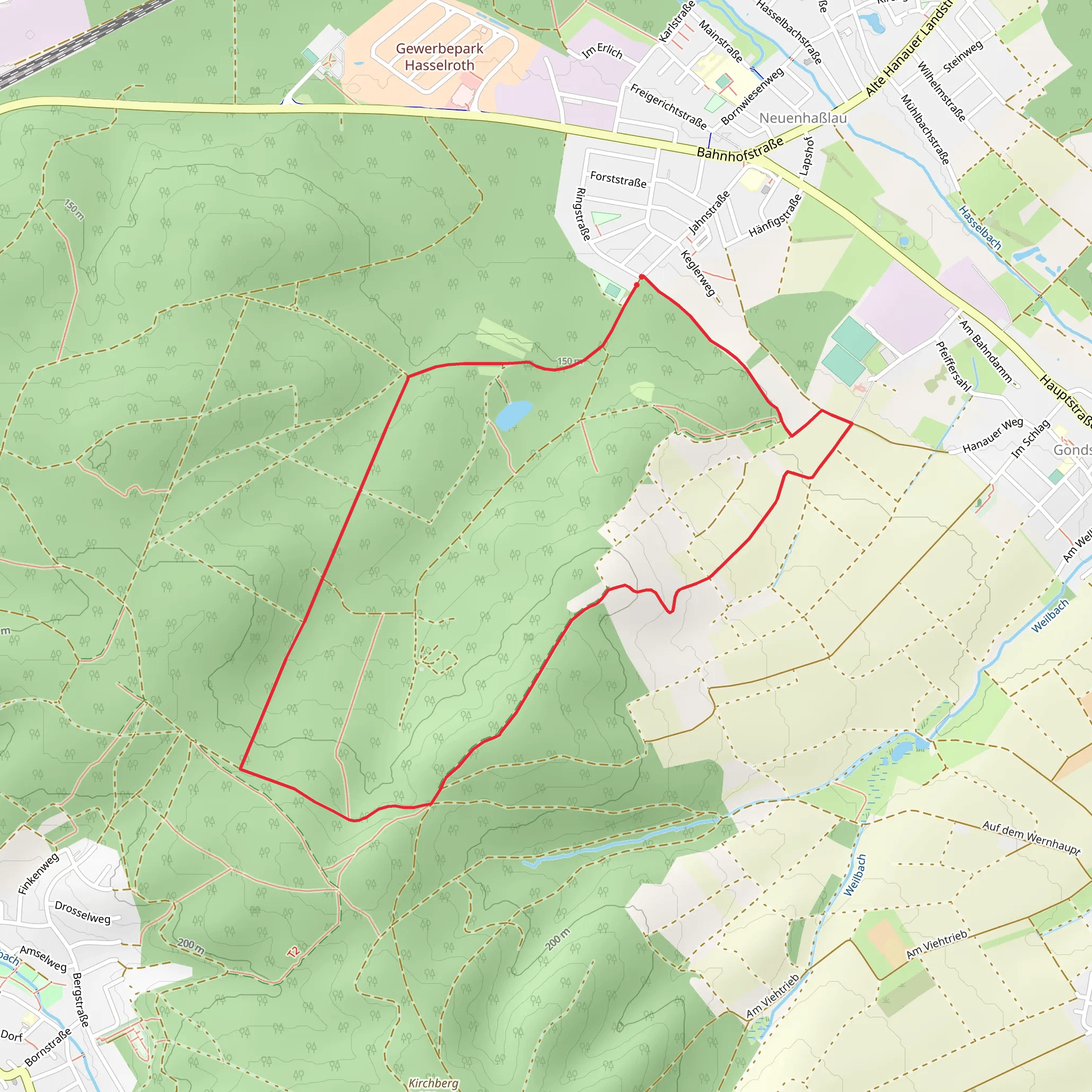 Edelweissweg and Rodenbach Loop mobile static map