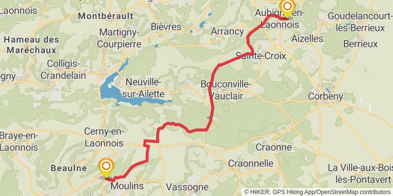 GR 12 - France stage 8 Map