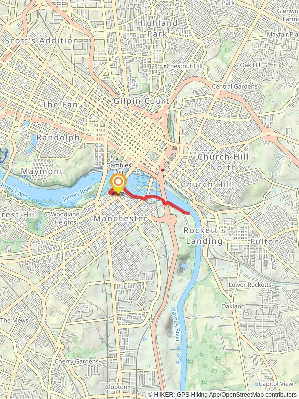 Old Manchester Bridge Path and Richmond Slave Trail