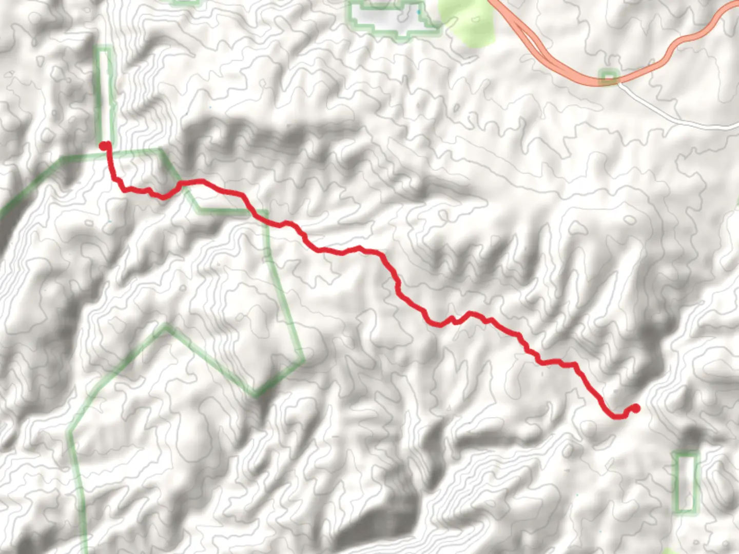 An image depicting the trail Bear Flat Trail from Bear Flat and its surrounding area.