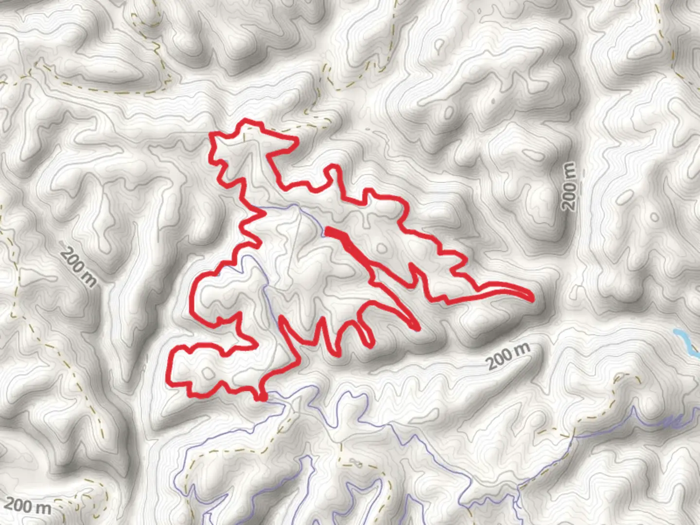 An image depicting the trail Loop around Green Mountain Road and its surrounding area.
