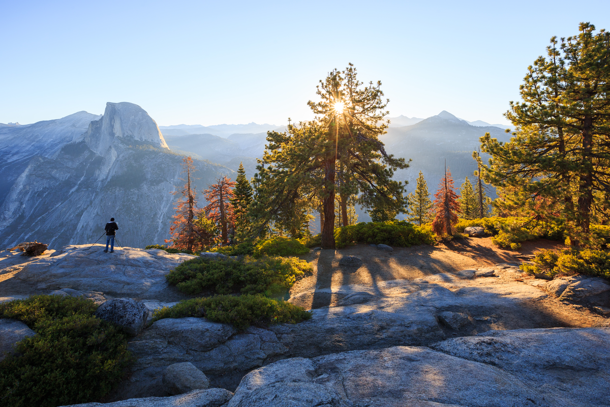 Glacier Point Road to Happy Isles Road via Panorama Trail