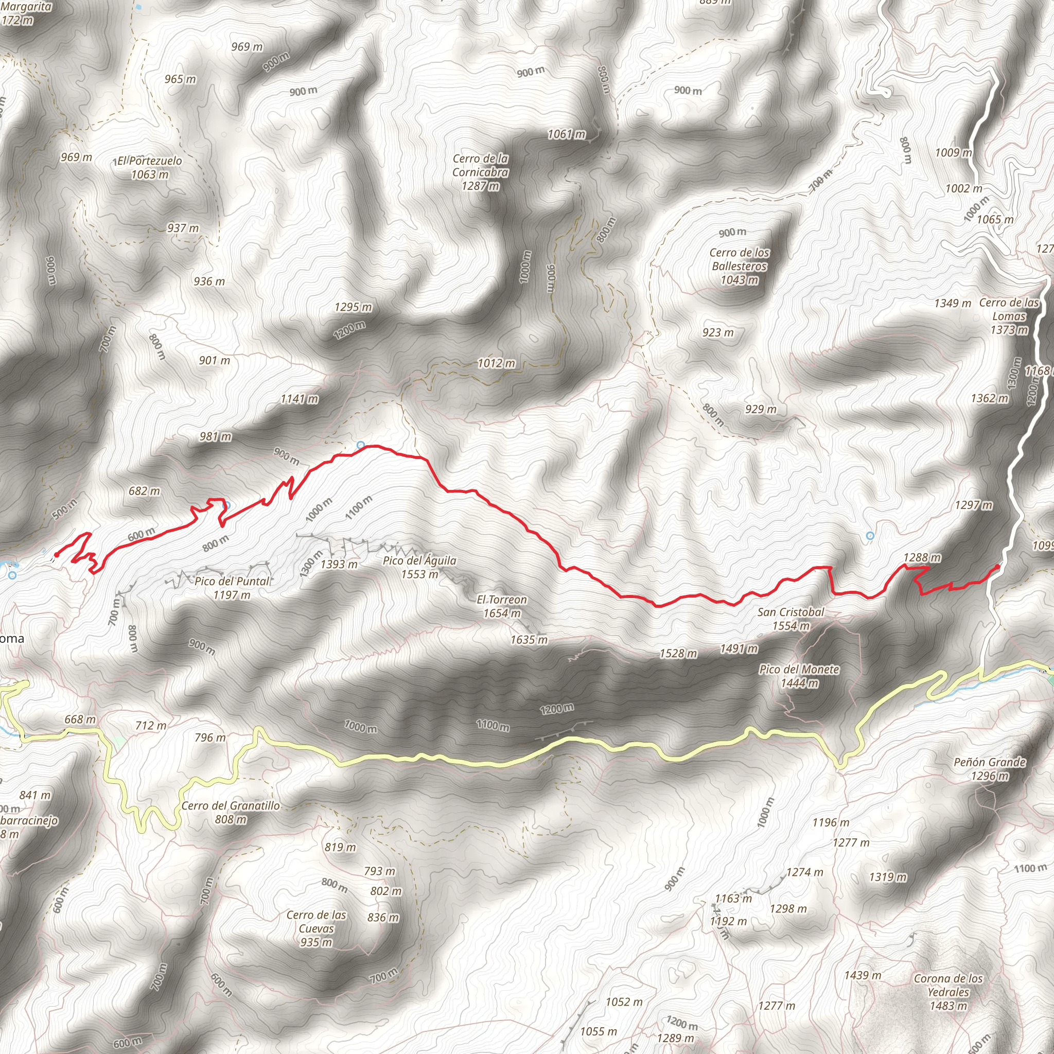 The Pinsapar (Sierra de Grazalema NP) PR A 347 mobile static map