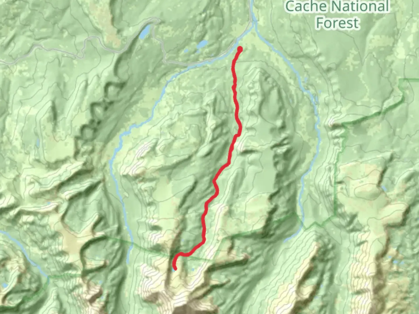 An image depicting the trail Bobs Lake via Middle Fork Black Fork Trail and its surrounding area.