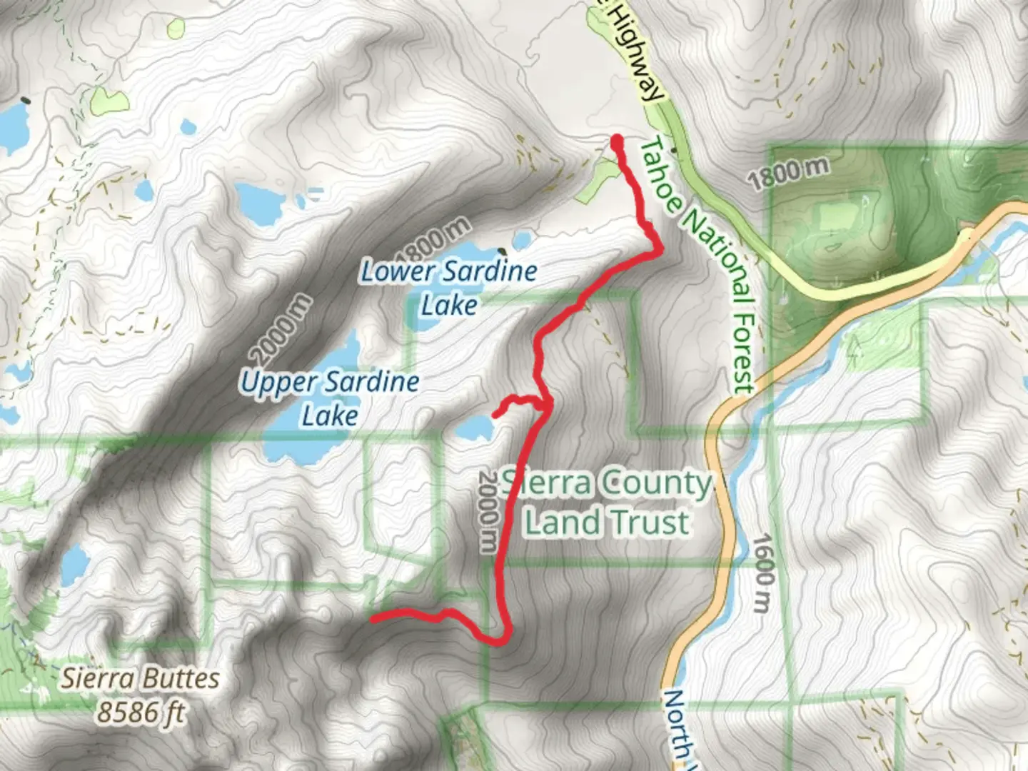 An image depicting the trail Volcano Lake Trail and its surrounding area.