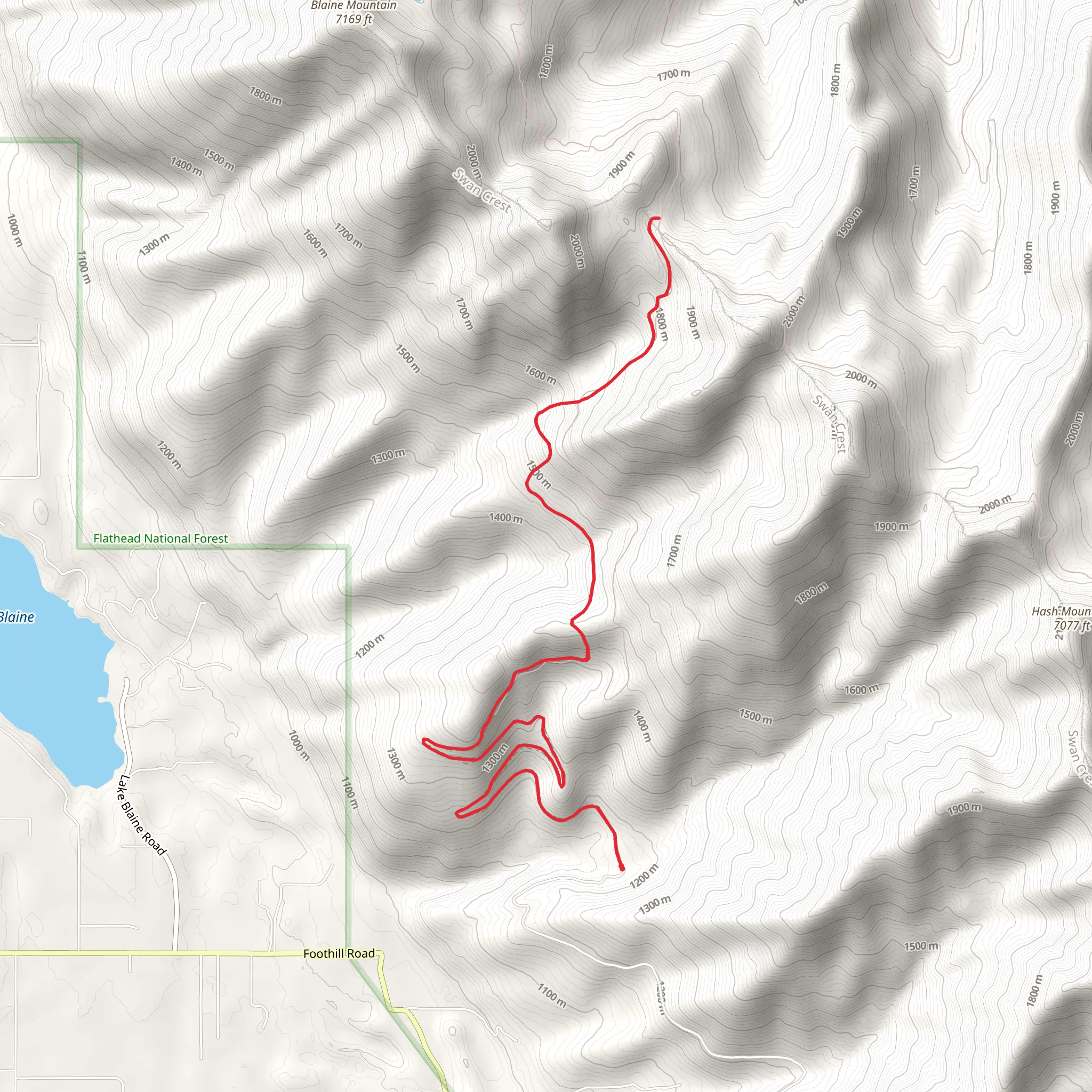 South Fork Hemler Creek Trail mobile static map