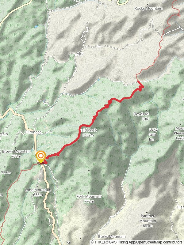 Bald Knob and Cole Mountain via Appalachian Trail