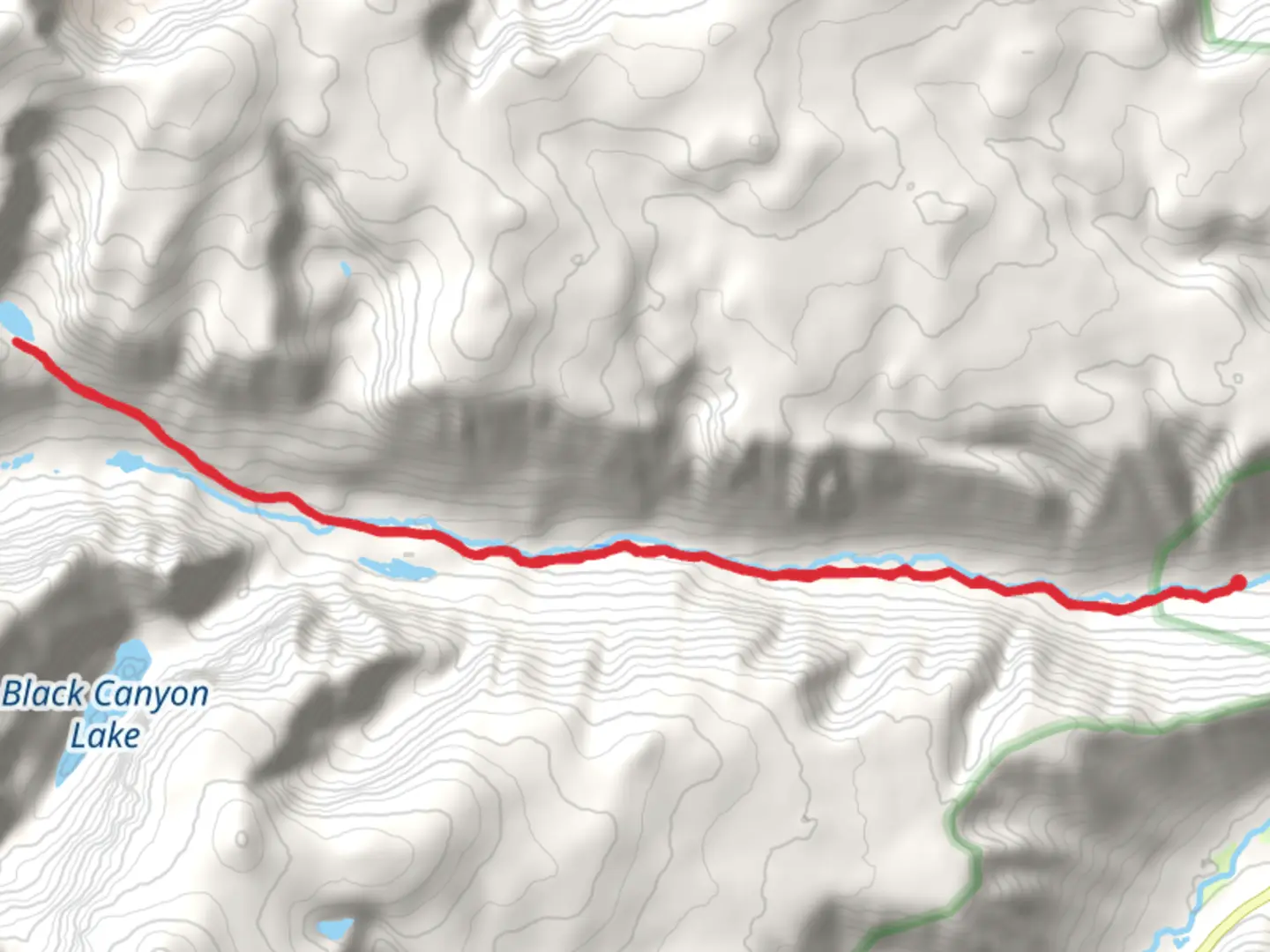 An image depicting the trail September Morn Lake via Lake Fork Trail and its surrounding area.