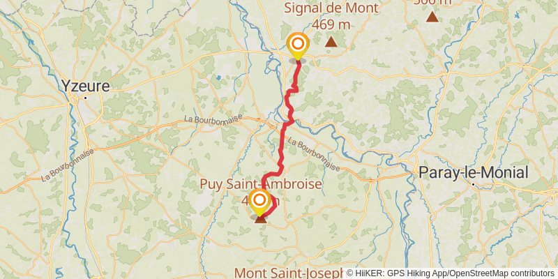 GR 3 - Vallee De La Loire stage 20 Map