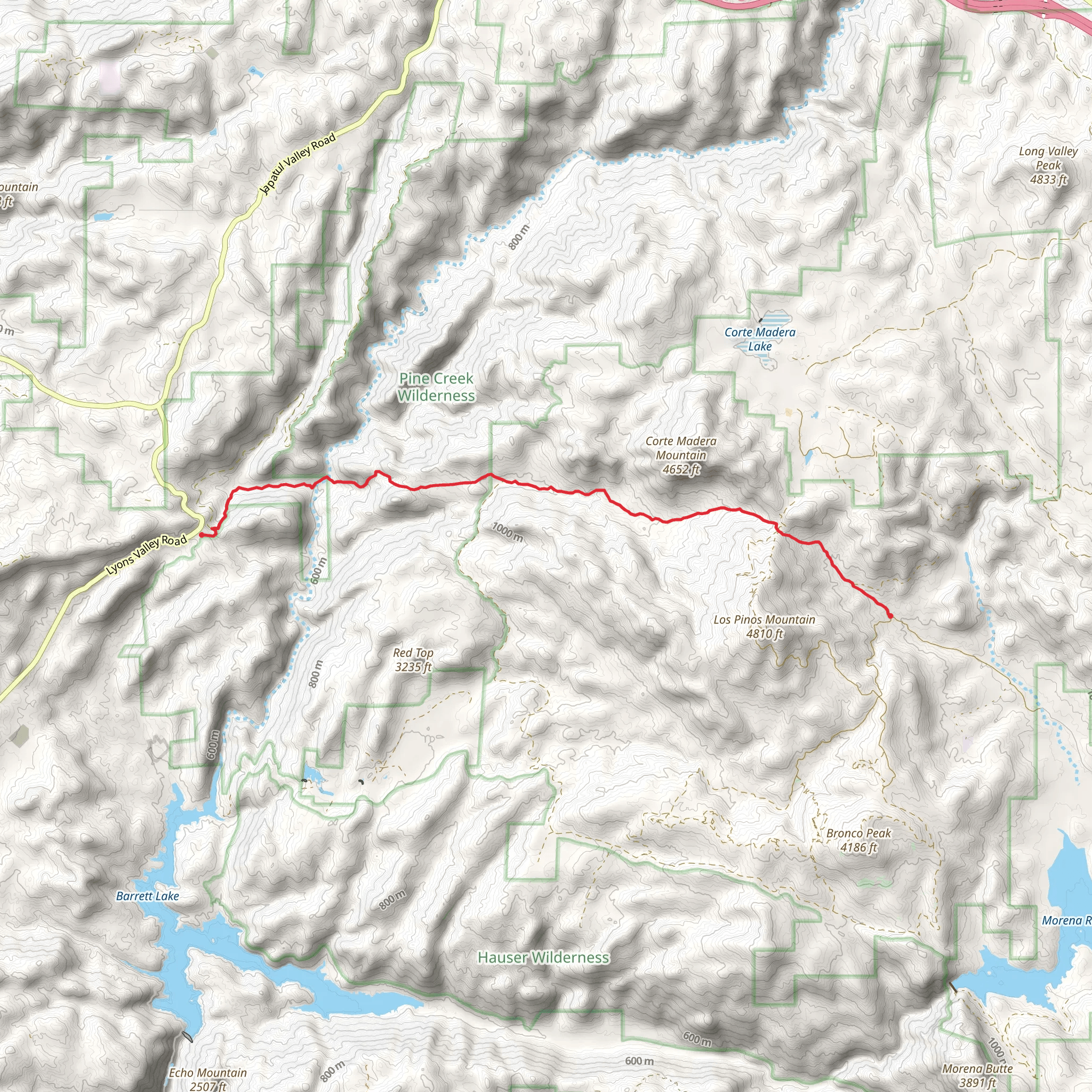 Espinosa Trail mobile static map