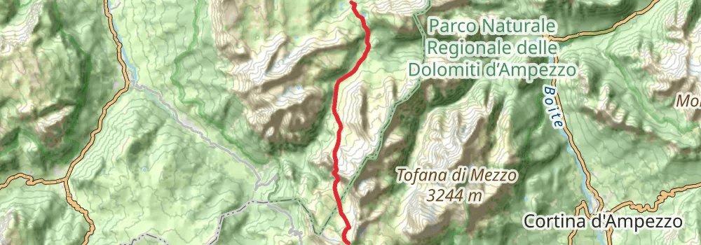 Alta Via 1 stage 3 Map