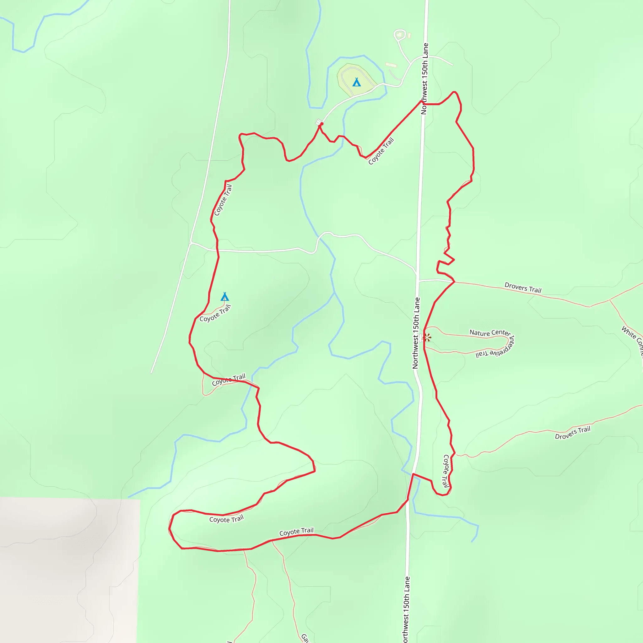 Coyote Loop Trail mobile static map