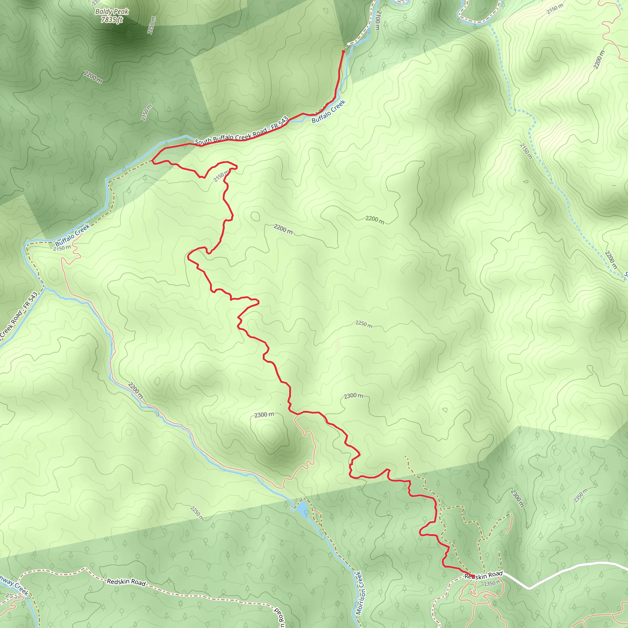 Shingle Mill Trail mobile static map