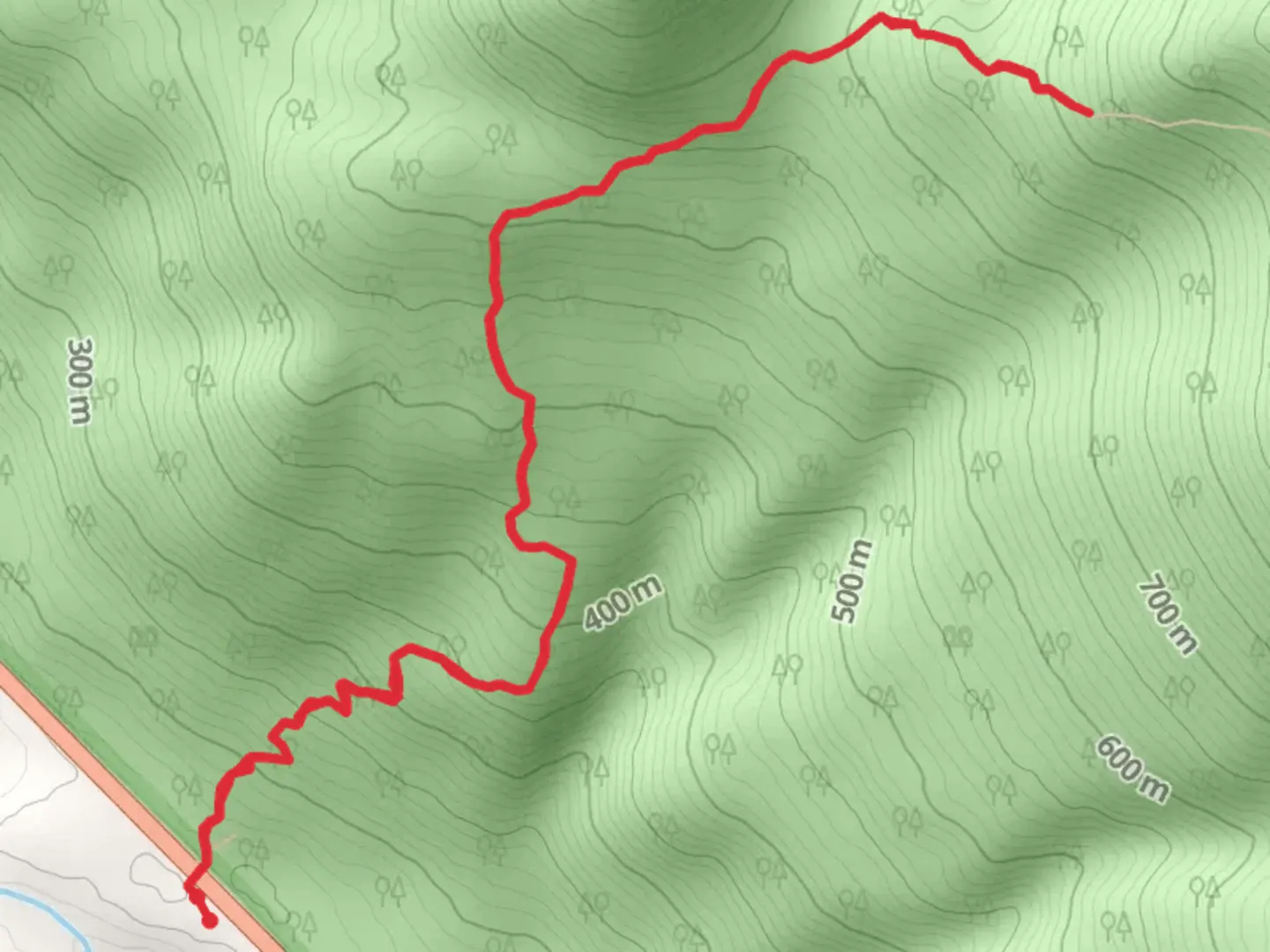 An image depicting the trail Skyline Peak Trail Out and Back and its surrounding area.