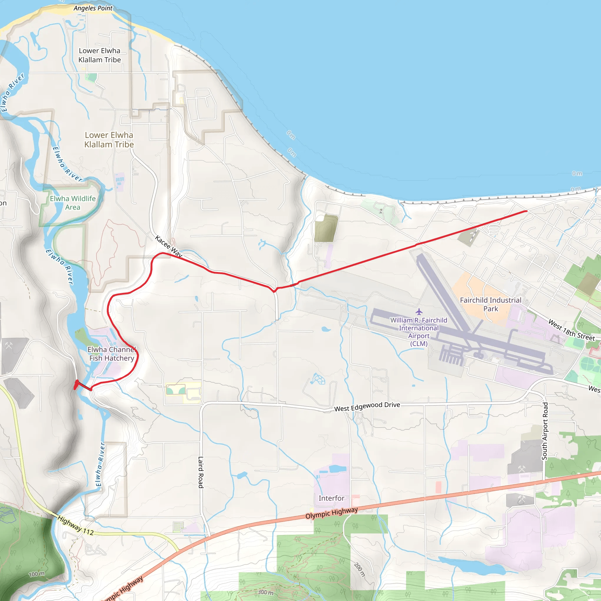Olympic Discovery Trail - Elwa River mobile static map