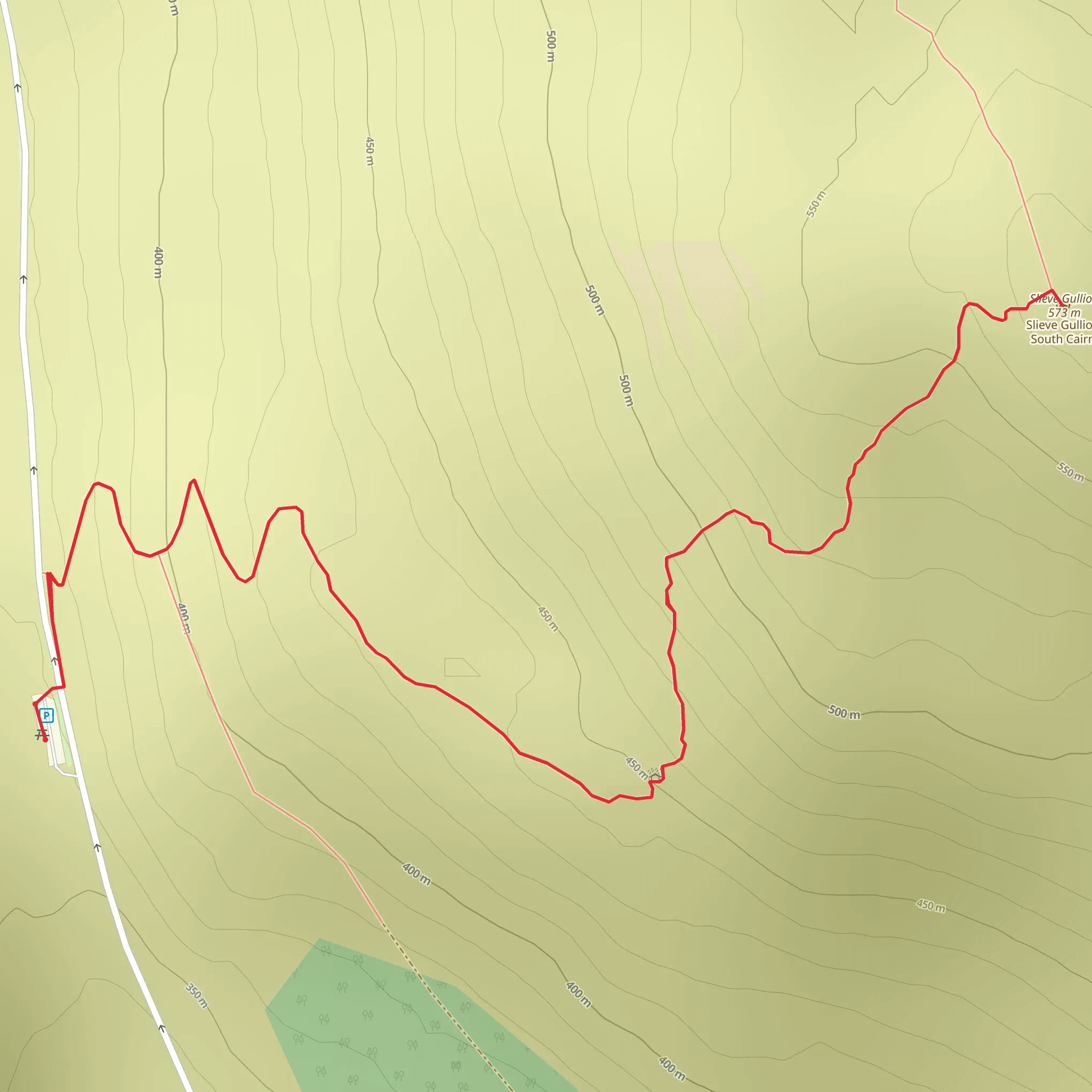 Slieve Gullion Walk mobile static map