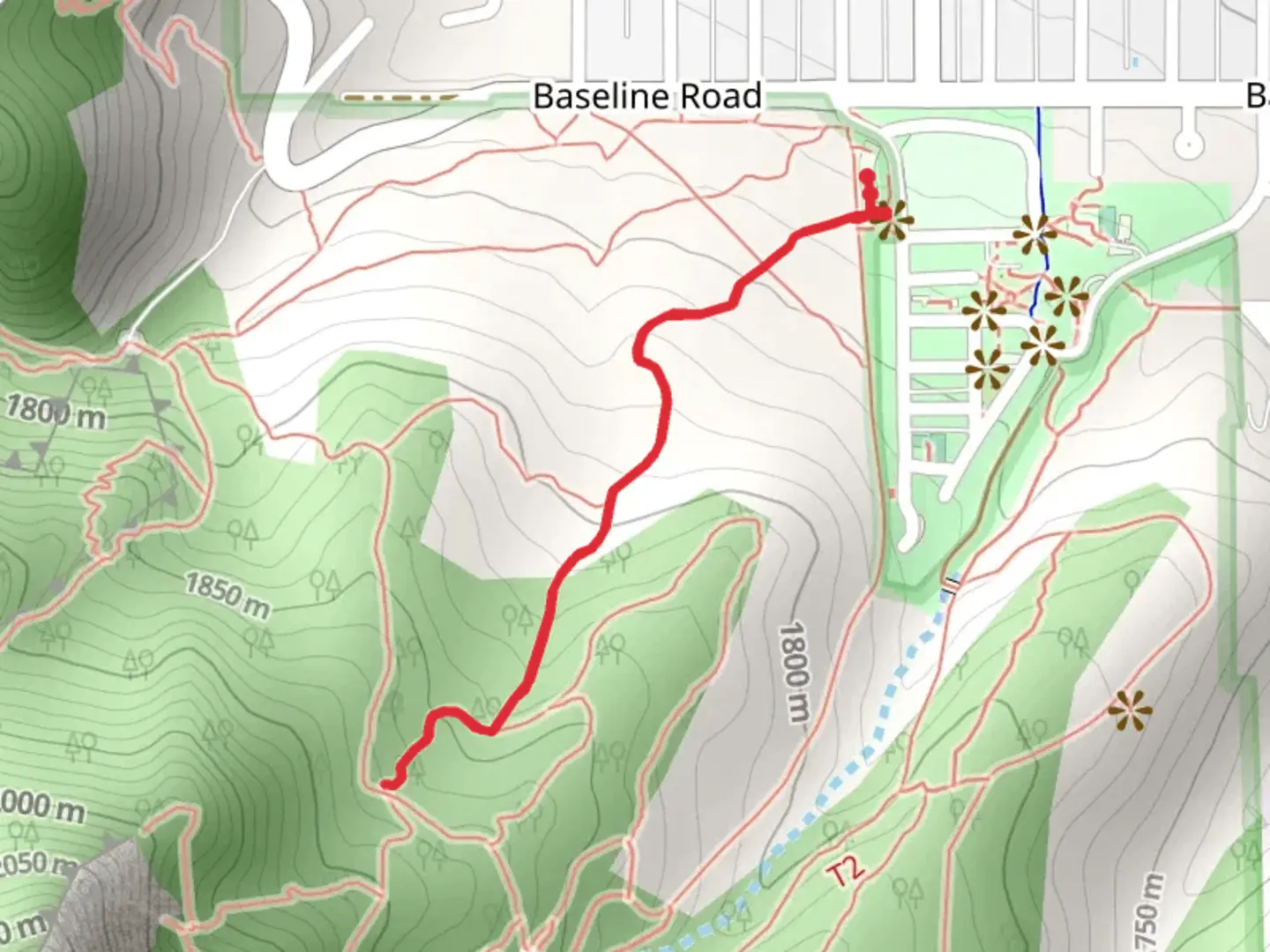 An image depicting the trail Chautauqua Trail and its surrounding area.