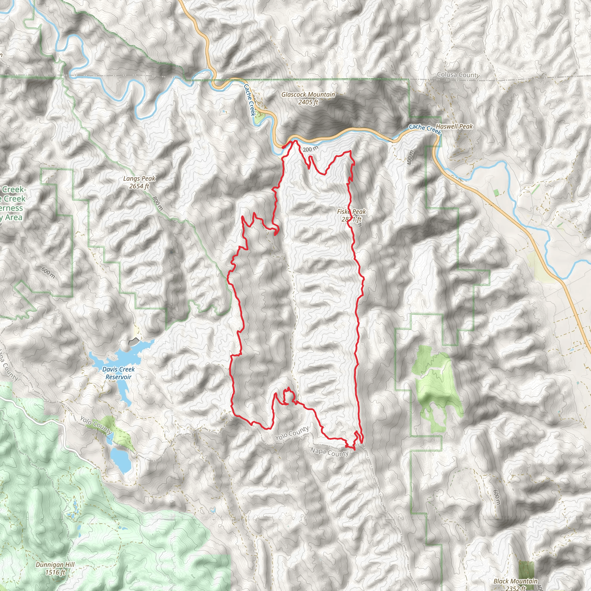 Blue Ridge Trail North Loop mobile static map