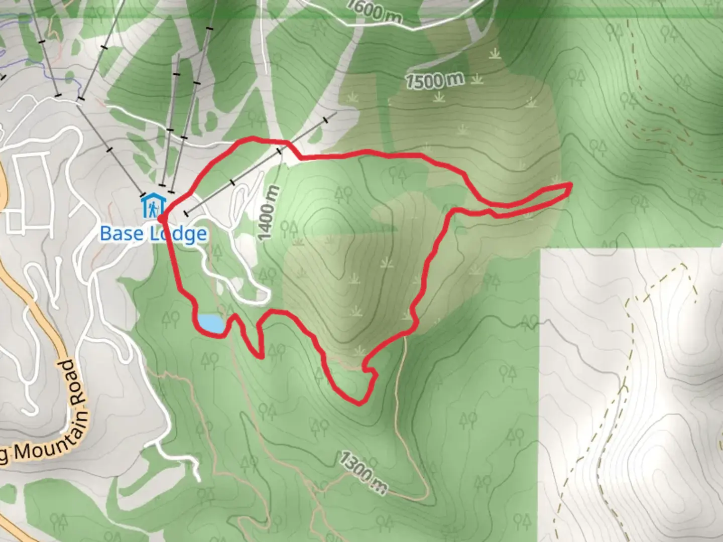 An image depicting the trail Journey Loop Trail and its surrounding area.