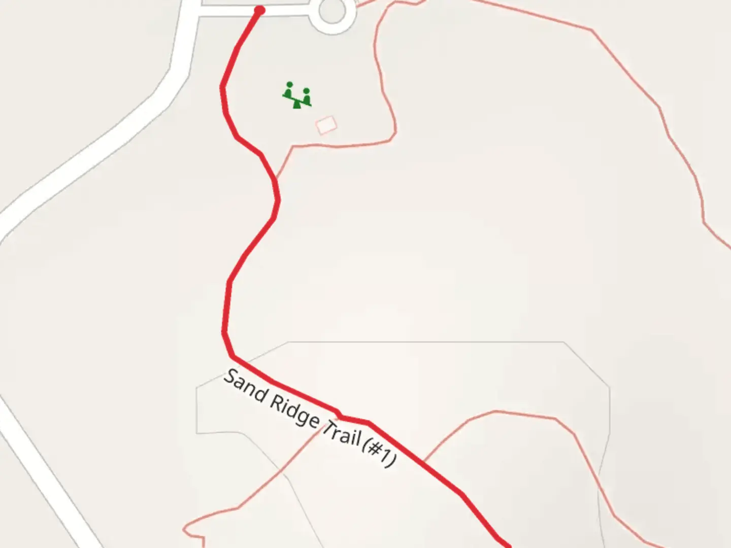 An image depicting the trail Sand Ridge Trail and its surrounding area.