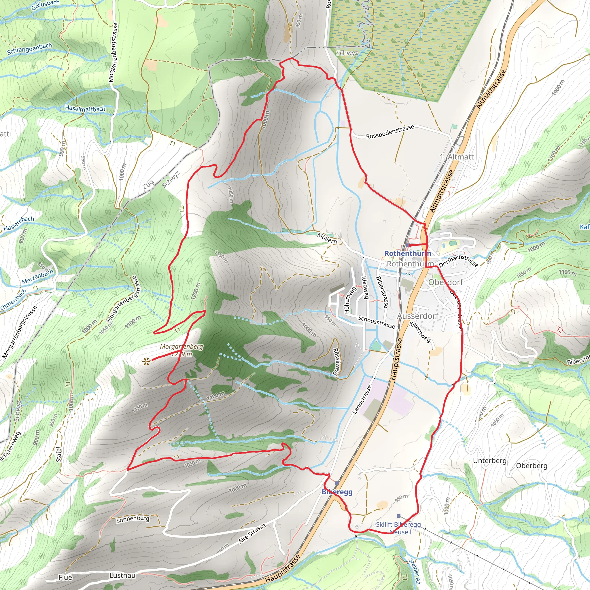Krafthweg Rothenthurm mobile static map