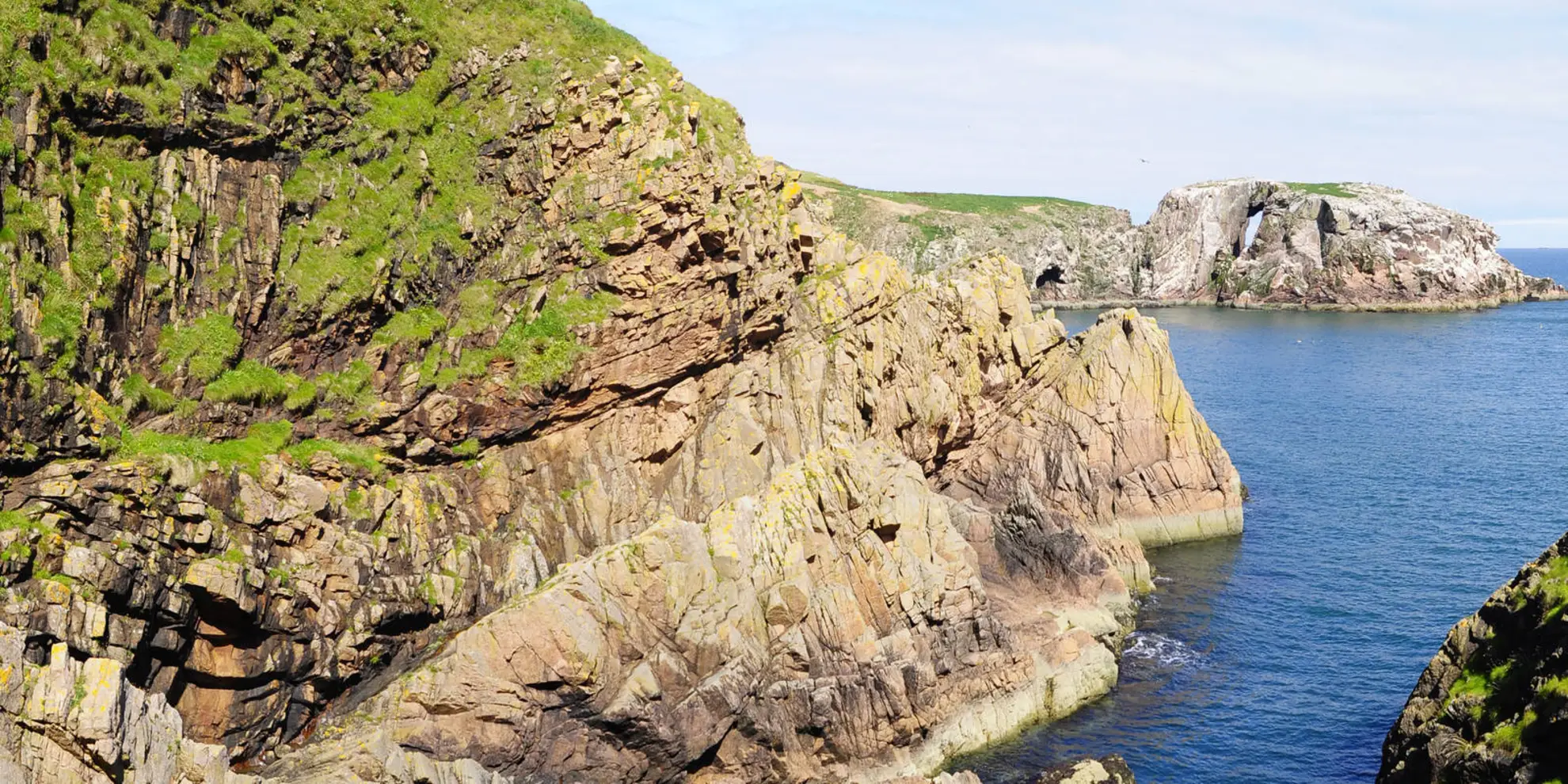 An image depicting the trail The Gloup - Deerness Brough and Mull Head and its surrounding area.