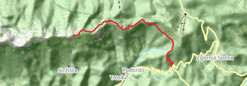 Via Alpina - Red Trail stage 11 Map