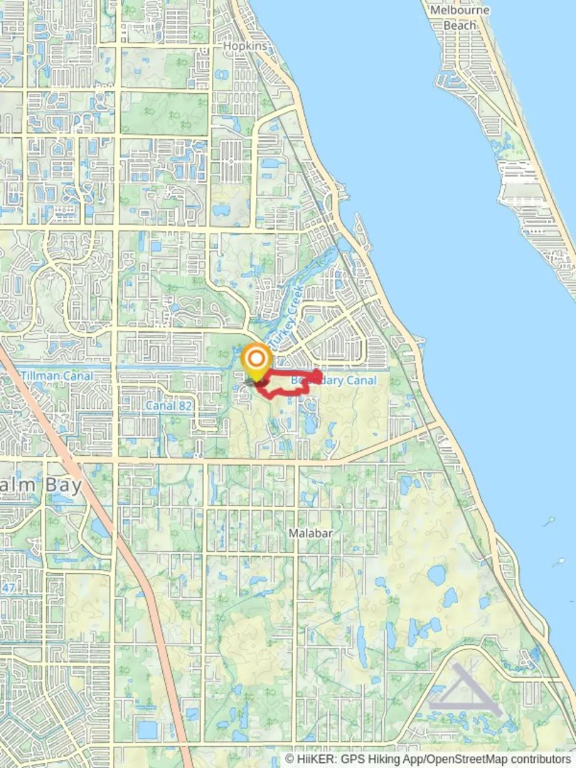 An image depicting the trail Red Trail and Yellow West Loop Trail and its surrounding area.