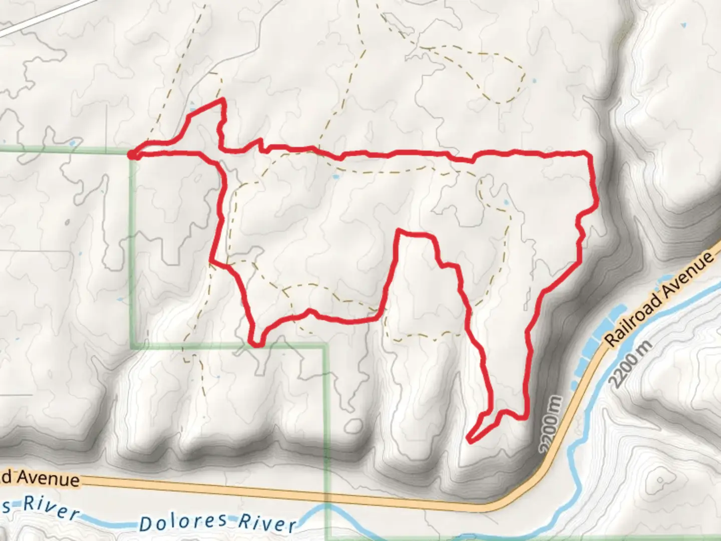 An image depicting the trail Maverick's, Italian Garden and Boggy Draw Loop Trail and its surrounding area.