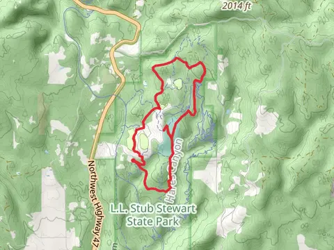 Brooke Creek, Hares Canyon and Barberchair Loop Trail