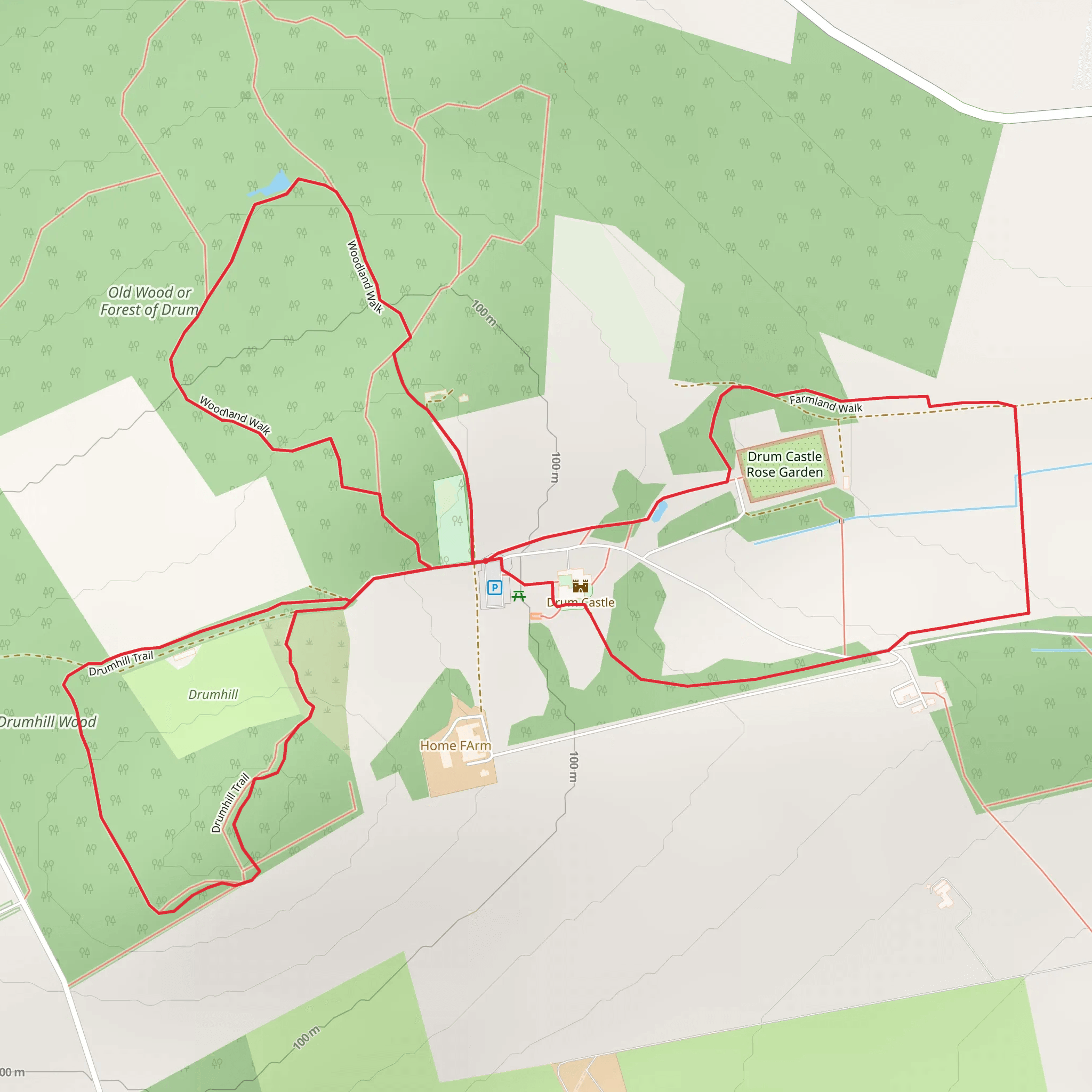 Drum Castle Loop mobile static map