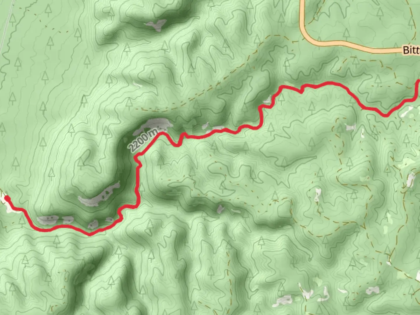 An image depicting the trail Jacob Canyon Route Trail and its surrounding area.