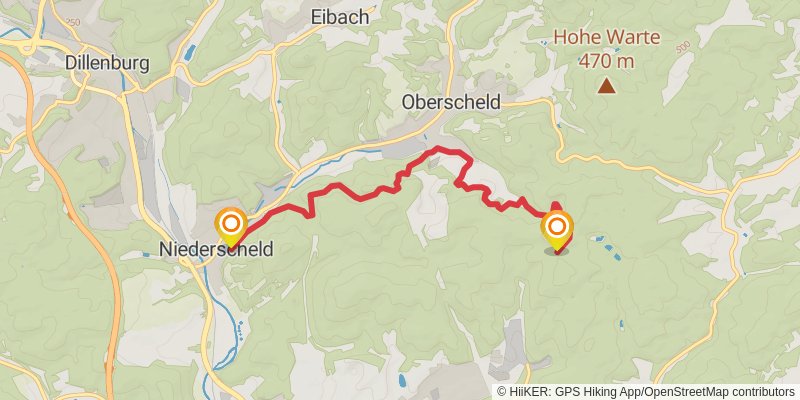 Lahn-Dill-Bergland-Pfad alt 1 Map