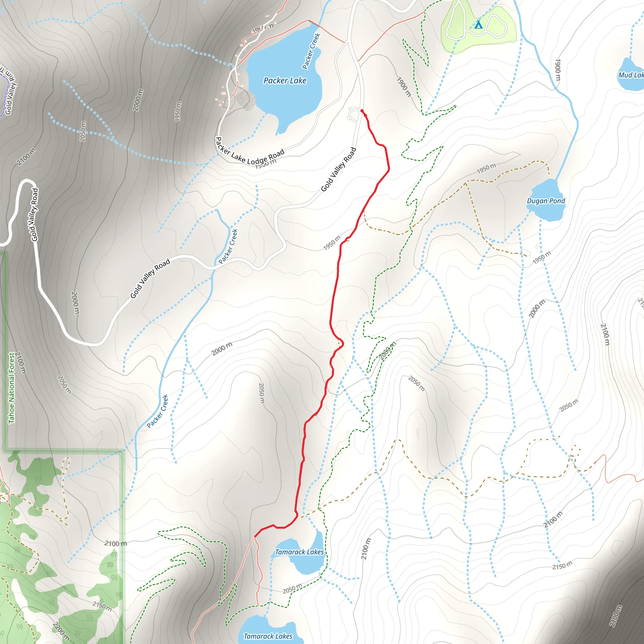 Gold Valley Road mobile static map