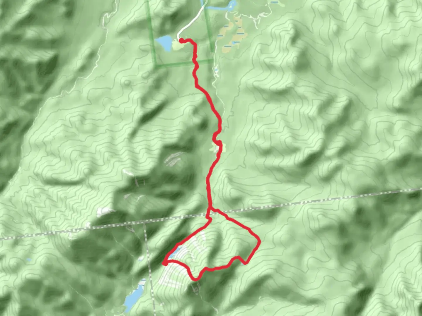 An image depicting the trail Avalanche Lake, Mount Colden via Van Hoevenberg Trail and its surrounding area.