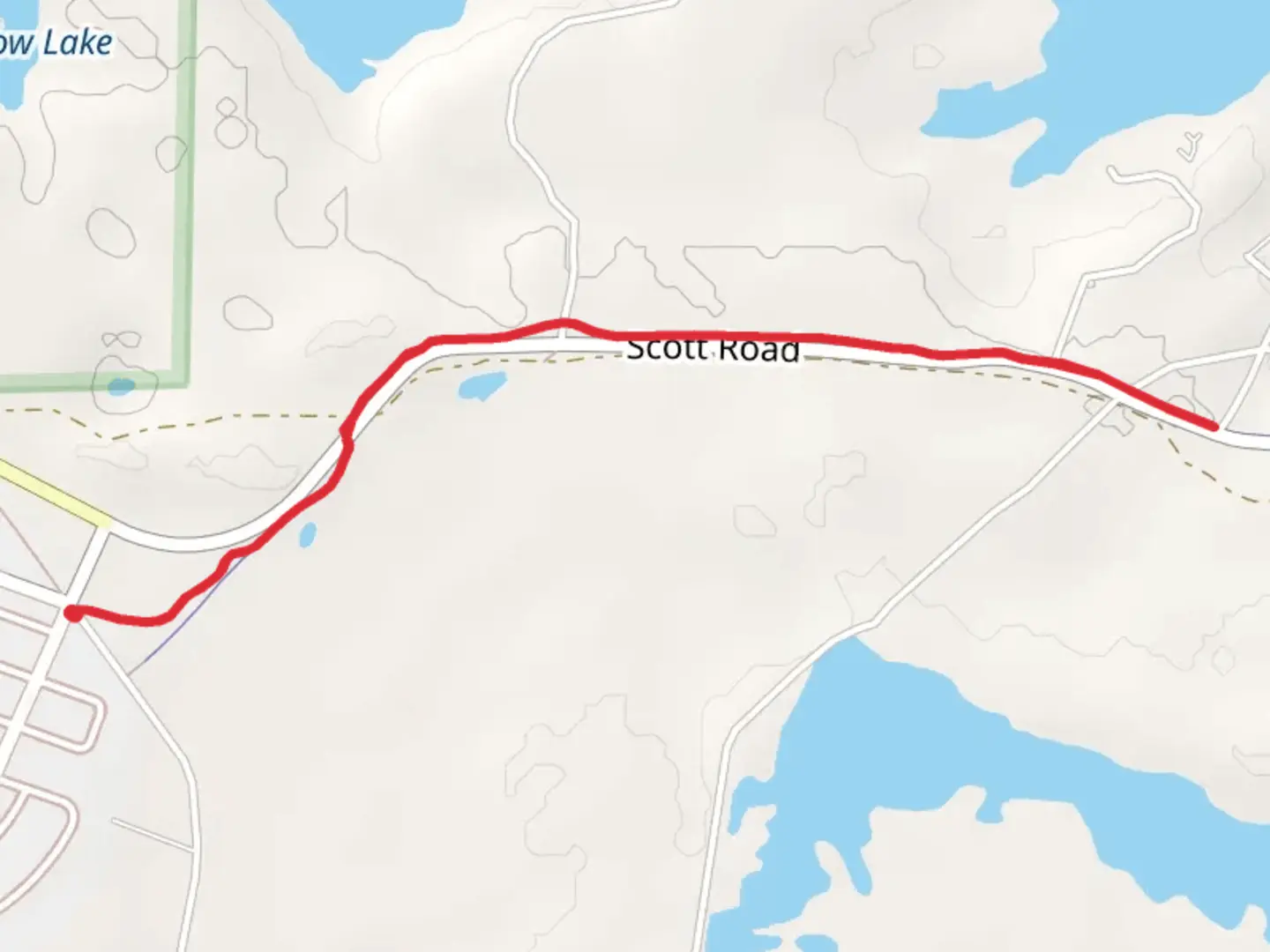 An image depicting the trail Babbit Beach Path and its surrounding area.