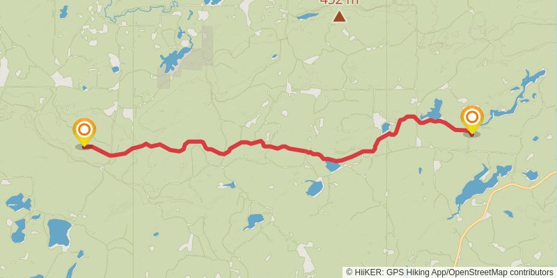 North Country Trail - Wisconsin stage 11 Map