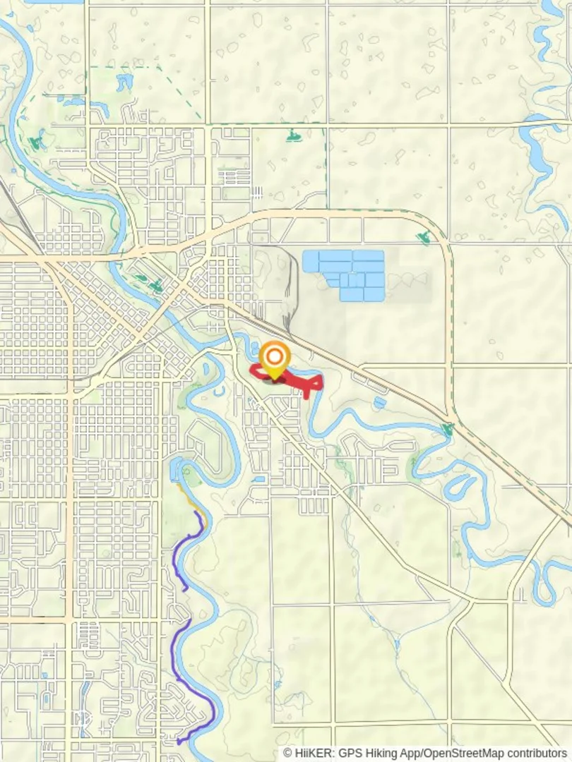 An image depicting the trail Folsom Park Loop and its surrounding area.