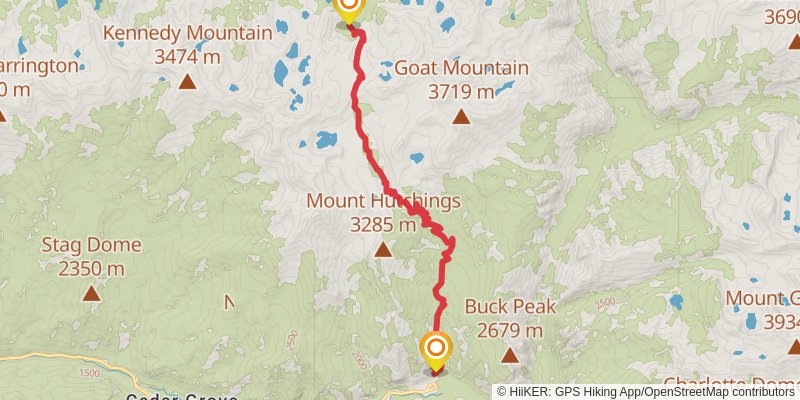 Theodore Solomons Trail stage 14 Map