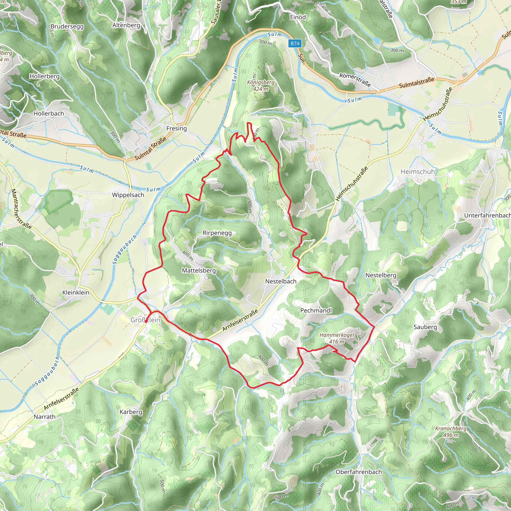 Mattelsberg Loop Trail - 7 mobile static map