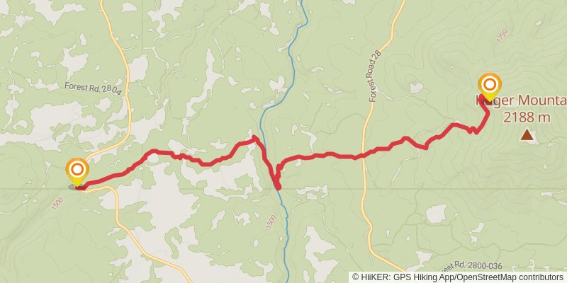 Oregon Timber Trail stage 13 Map